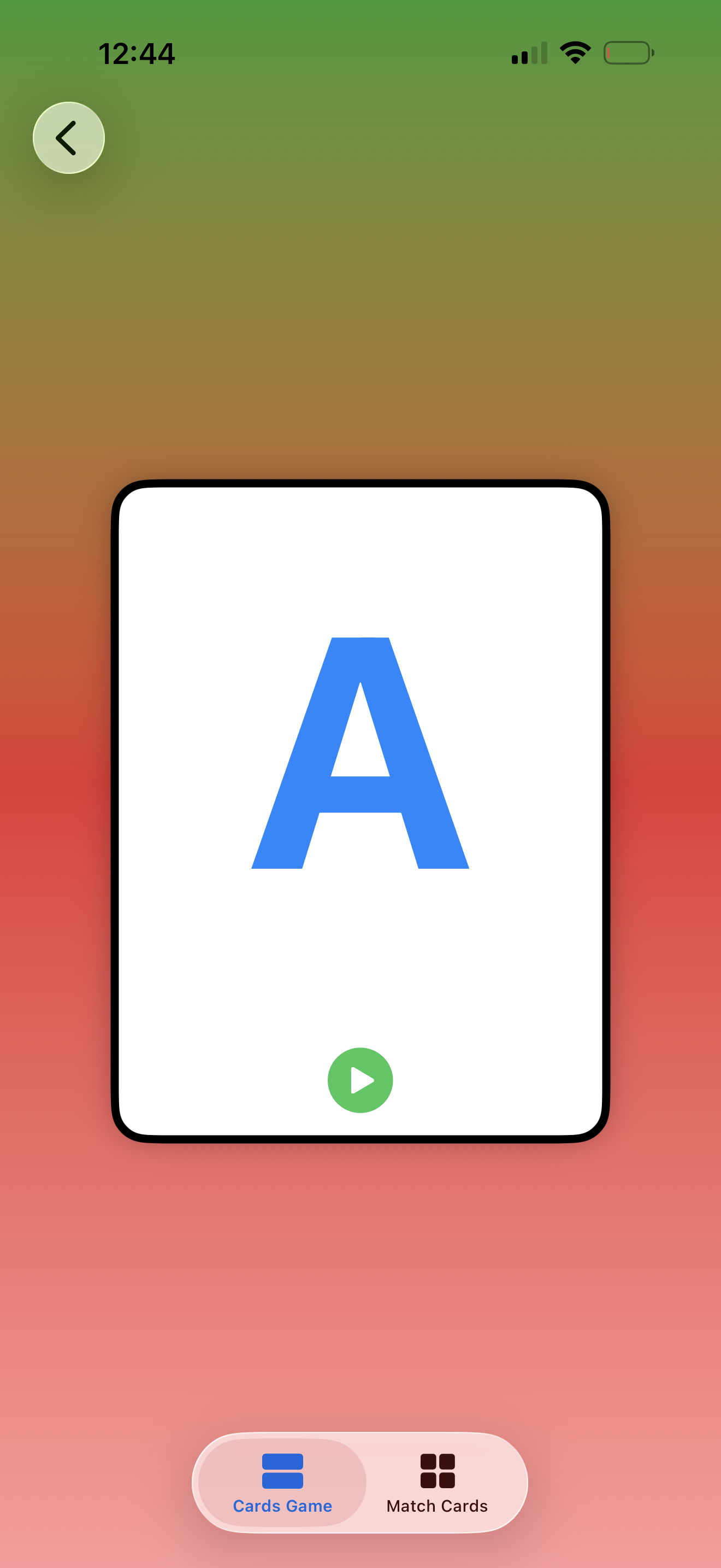 Cards Kids Game - Directions